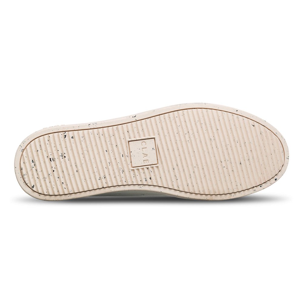 CLAE BRADLEY VEGAN Shoes Womens USA923-Q56 In Off White Vegan Chips